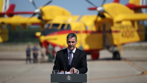 Pedro Sánchez, este jueves en Torrejón de Ardoz