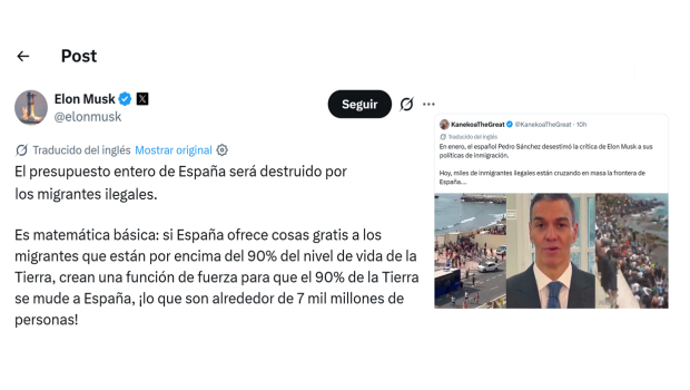 Mensaje de Elon Musk sobre el asalto a Ceuta