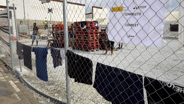 Uno de los campamentos instalados por el Gobierno