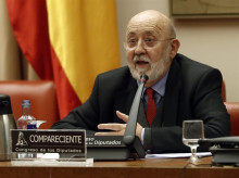 El presidente del CIS, José Félix Tezanos, en el Congreso de los Diputados