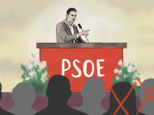 El presidente del Gobierno, Pedro Sánchez, en el 40 Congreso del PSOE.