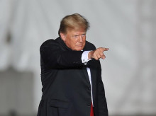 Donald Trump en uno de sus últimos mítines