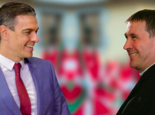 Pedro Sánchez y Arnaldo Otegi