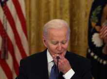 El presidente de EE.UU., Joe Biden, este lunes, en la Casa Blanca
