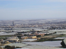 Vista general del municipio almeriense de El Ejido