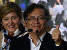 Gustavo Petro, exguerrillero y candidato presidencial de Colombia