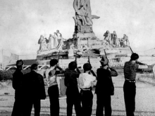 Fusilamiento del monumento al Sagrado Corazón en el Cerro de los Ángeles por un grupo de partidarios del bando republicano