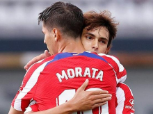 El abrazo entre Álvaro Morata y Joao Félix, el abrazo que ilusiona en el club rojiblanco