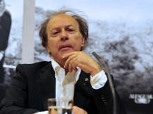El escritor Javier Marías durante la presentación de una de sus novelas en 2017