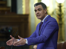 El presidente del Gobierno, Pedro Sánchez