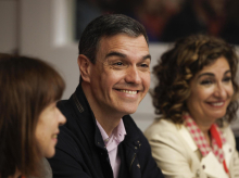El presidente del Gobierno y secretario general del PSOE Pedro Sánchez asiste a la reunión del Comité Federal del PSOE