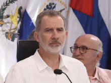 El Rey de España Felipe VI durante su visita oficial a la República Dominicana