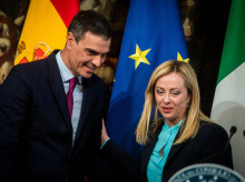 Pedro Sánchez y Giorgia Meloni
