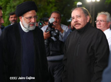El presidente iraní Ebrahim Raisi y el dictador nicaragüense Daniel Ortega