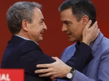 Pedro Sánchez y José Luis Rodríguez Zapatero