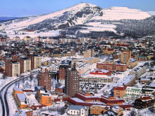 Vista aérea de la ciudad de Kiruna, en Suecia