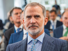 El Rey Felipe VI, durante el IV Foro La Toja-Vínculo Atlántico