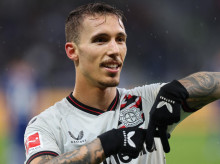 Alejandro Grimaldo lleva 7 goles está temporada con el Leverkusen de Xabi Alonso