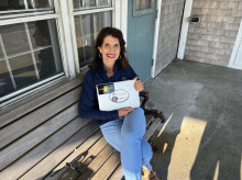 Diane Foley, madre de Jim, en su casa