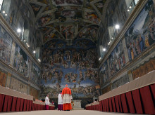 Imagen del cónclave en el que fue elegido el Papa Francisco, 12 de marzo de 2013