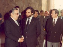 Manuel Ocaña y Julio Anguita, en Medina Azahara