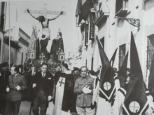 El Esparraguero, en los años 40 del siglo XX, en la calle María Auxiliadora