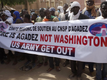 Manifestantes piden la expulsión de las tropas de EE.UU. en Níger