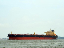 Petrolero en aguas del mar Rojo