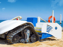 Un robot diseñado para limpiar las playas
