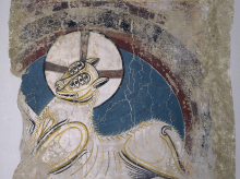 Uno de los frescos de la iglesia de Sant Climent de Taüll.