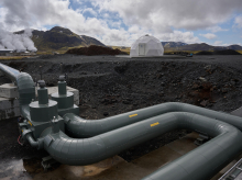 La planta islandesa aspira dióxido de carbono del aire y lo almacena bajo tierra