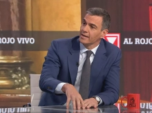 Pedro Sánchez durante la entrevista en Al Rojo Vivo