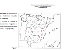 Dos ejercicios de la EBAU de Geografía de Asturias