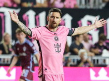 06 April 2024, US, Fort Lauderdale: Inter Miami's Lionel Messi reacts during the US MLS soccer match between Colorado Rapids and Inter Miami CF at Chase Stadium. Photo: Debby Wong/ZUMA Press Wire/dpa
(Foto de ARCHIVO)
06/4/2024 ONLY FOR USE IN SPAIN