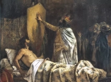 Muerte de Wifredo el Velloso, pintada por P. A. Béjar