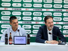 Juan Gutiérrez y Antonio Fernández Monterrubio en sala de prensa