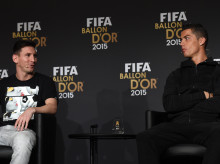 Leo Messi y Cristiano Ronaldo en 2015