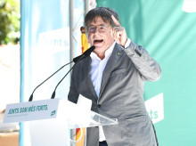 (Foto de ARCHIVO)
El expresidente de la Generalitat de Catalunya, Carles Puigdemont, interviene durante el acto de celebración del cuarto aniversario de la fundación de Junts, en el Théâtre de Verdure, a 27 de julio de 2024, en Amélie-les-Bains-Palalda (Francia). Junts per Catalunya celebra su cuarto aniversario con este acto, en el que la formación arropa al expresidente catalán Carles Puigdemont, a quien no se le ha aplicado todavía la ley de amnistía. La celebración coincide con el tramo final de las negociaciones entre el PSC y ERC para facilitar la investidura de Salvador Illa como presidente de la Generalitat de Catalunya.

Glòria Sánchez / Europa Press
27 JULIO 2024;JUNTS;AMNISTÍA;INVESTIDURA;PRESIDENTE;GENERALITAT
27/7/2024