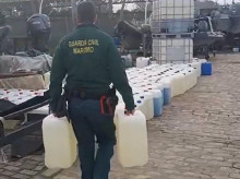 Garrafas narcolanchas Isla Cristina