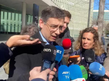 El abogado de Abogados Cristianos que representa al padre de Noelia, a la salida de la Ciudad de la Justicia
