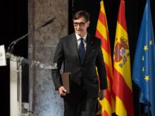 El presidente de la Generalitat de Cataluña, Salvador Illa, llega a una conferencia económica en el Círculo de Bellas Artes, a 20 de marzo de 2025, en Madrid (España). Illa ha viajado a Madrid para presentar su plan para que Cataluña recupere el liderazgo económico de España mediante la movilización de 18.500 millones de euros hasta el año 2030. El encuentro se desarrolla bajo el título: 'Catalunya lidera. Un modelo económico de prosperidad compartida'.

Alejandro Martínez Vélez / Europa Press
20 MARZO 2025;SALVADOR ILLA;CATALUÑA;ECONOMIA
20/3/2025