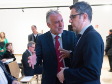 El ministro de la Presidencia, Justicia y Relaciones con las Cortes, Félix Bolaños, y el ministro de Política Territorial y Memoria Democrática, Ángel Víctor Torres