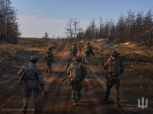 Soldados ucrananianos, en el frente de guerra
