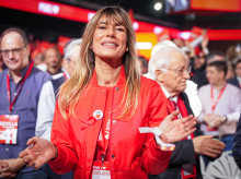 Begoña Gómez, esposa de Pedro Sánchez, en un acto del PSOE