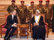 Don Felipe con el Sultán de Omán,  Haitham bin Tariq Al Said