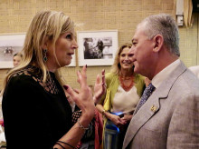 Máxima de los Países Bajos con el alcalde José Luis Sanz