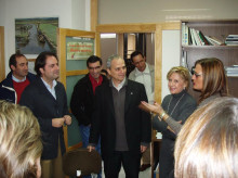 Prevost durante su visita al Colegio San Agustín de Madrid