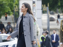 Doña Letizia este viernes 9 de abril de 2025.
