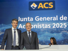 Juan Santamaría, consejero delegado, y Florentino Pérez, presidente de ACS