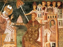 Una representación del concilio de Nicea